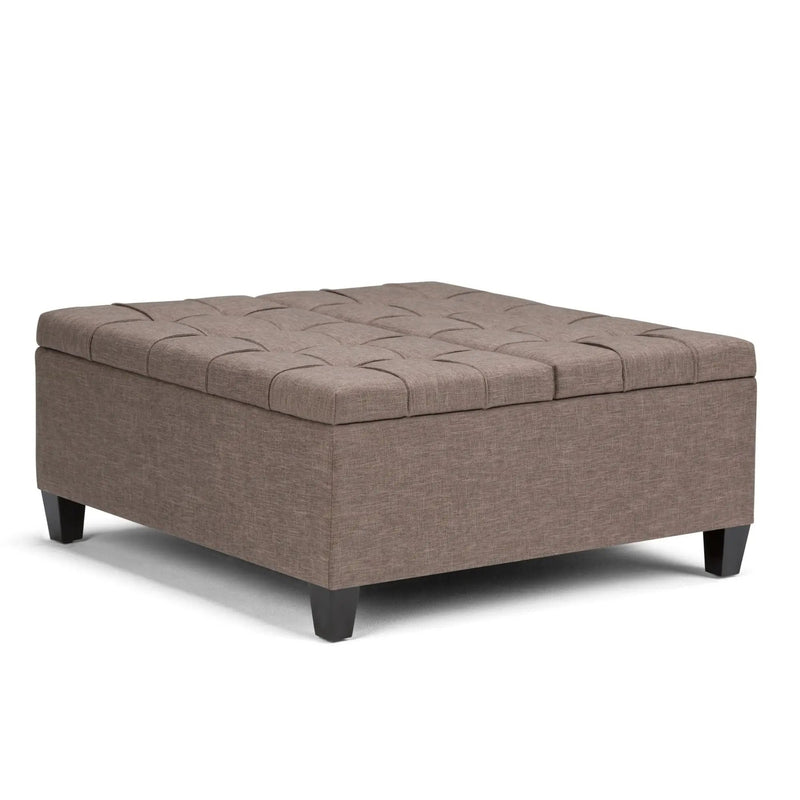 Harrison - Upholstered Coffee Table Storage Ottoman by Unique Piece Furniture