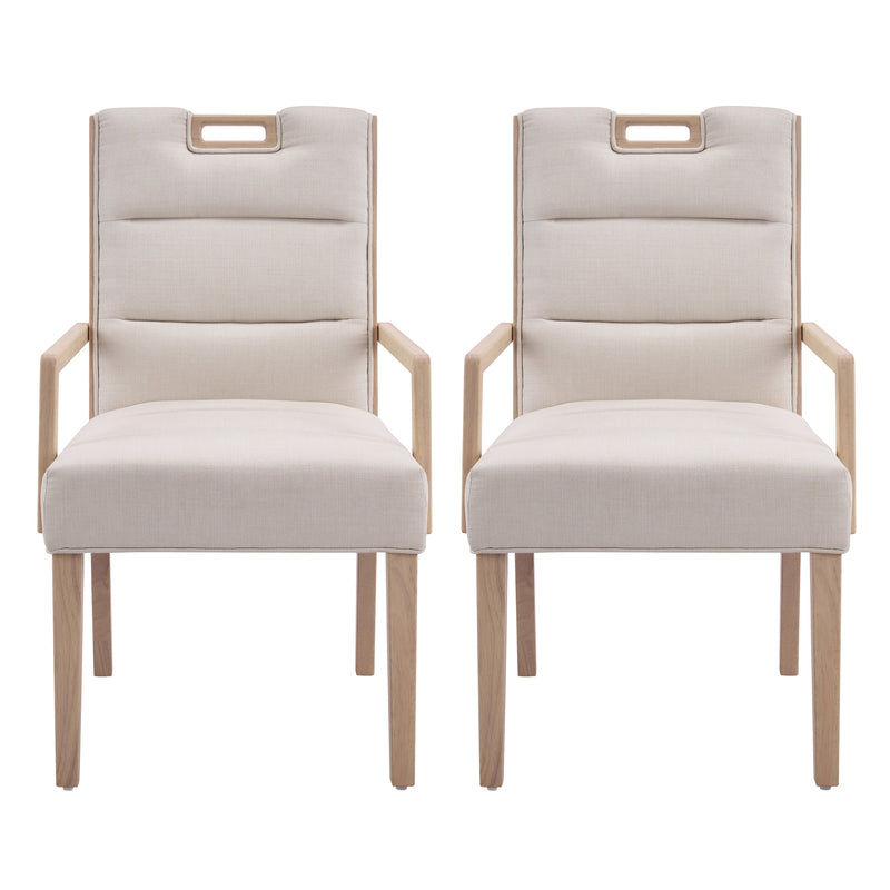 Upholstered Dining Chairs with Armrests by HouseOfZazla