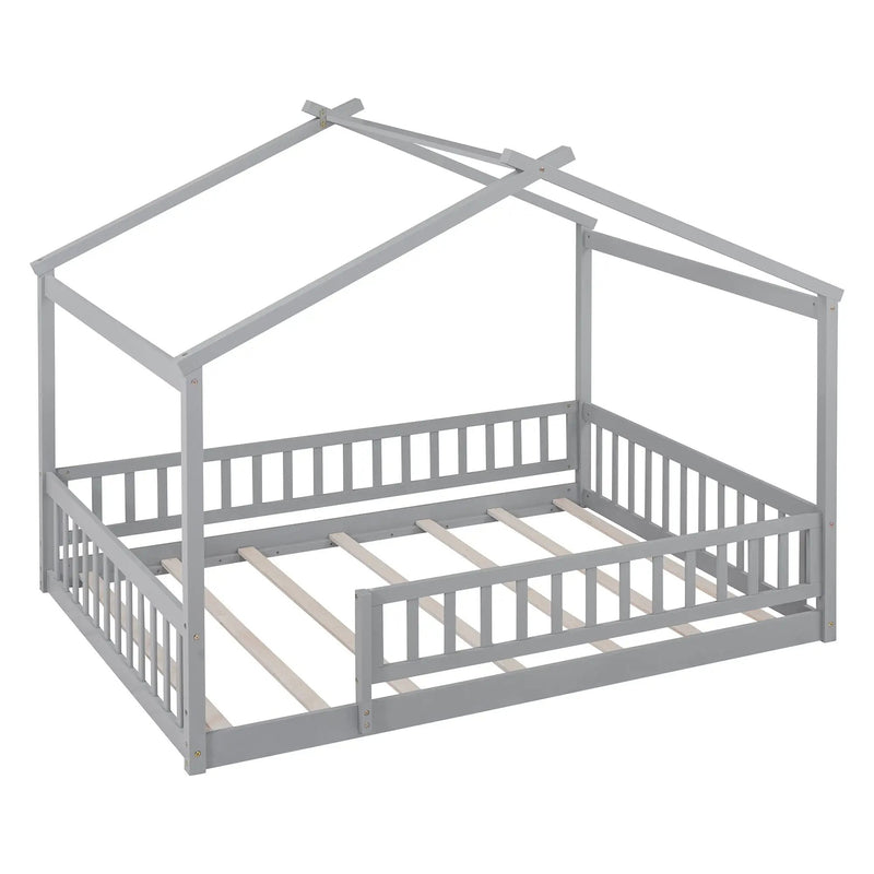 Bed House Bed Frame With Fence by Unique Piece Furniture