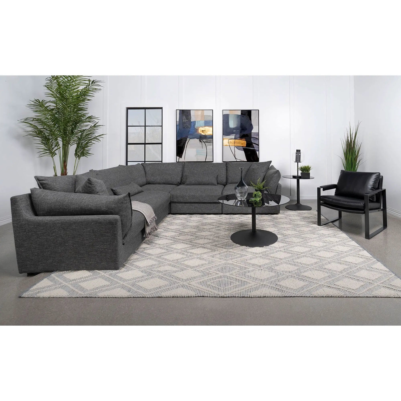 Tomasina - Modular Sectional Sofa With Cushions by HouseOfZazla