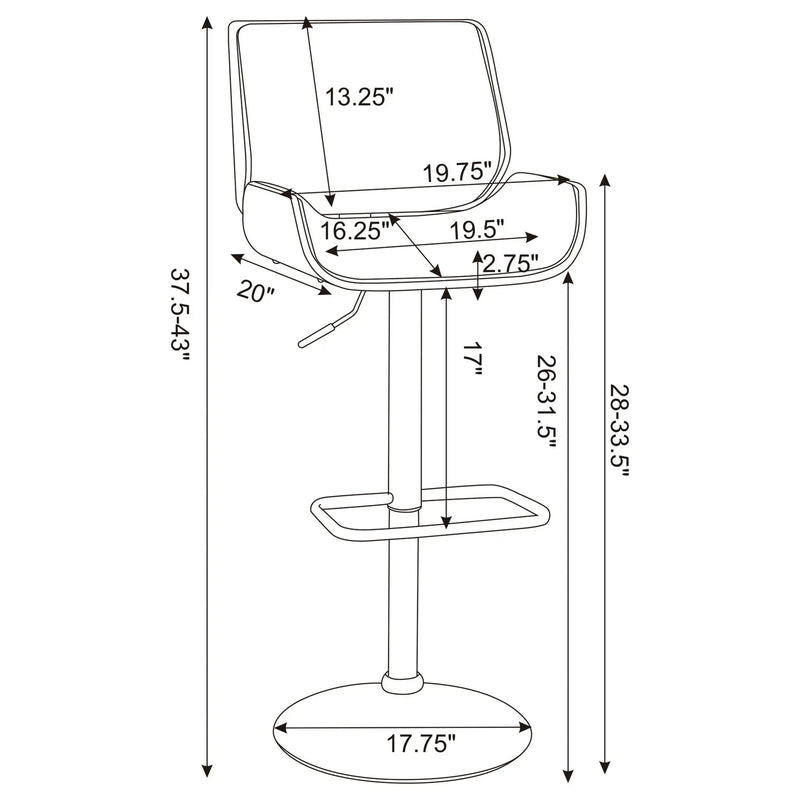 Adjustable Bar Stool by HouseOfZazla