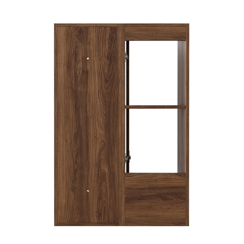 24 Inch Wall-Mounted Side Cabinet and Storage Shelves Combination by HouseOfZazla