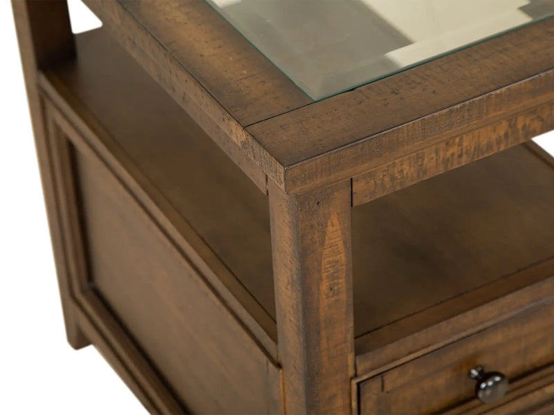 Bay Creek - Chairside End Table - Toasted Nutmeg by Unique Piece Furniture