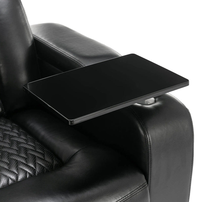 270 Degree Swivel Power Recliner With Tray Table, Phone Holder, Cup Holder, USB Port by HouseOfZazla
