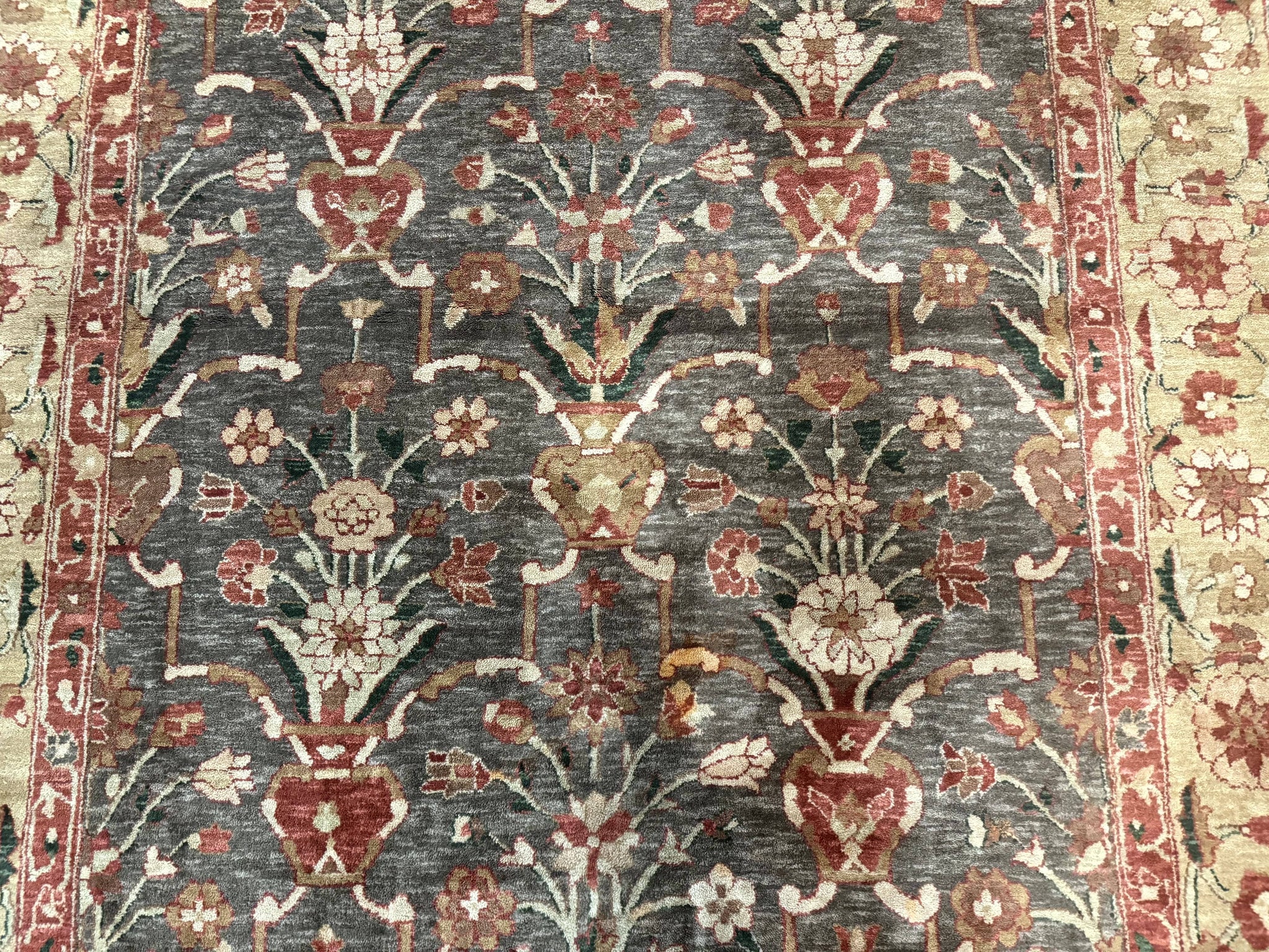Pak Persian Mahal Rug 6x9, Floral Handmade Wool Traditional Oriental Carpet by Jewel Rugs