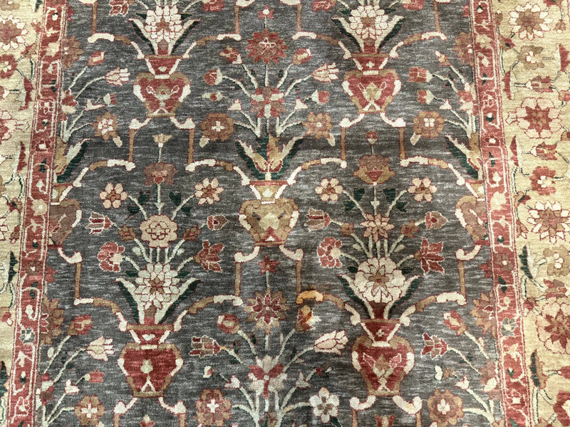 Pak Persian Mahal Rug 6x9, Floral Handmade Wool Traditional Oriental Carpet by Jewel Rugs
