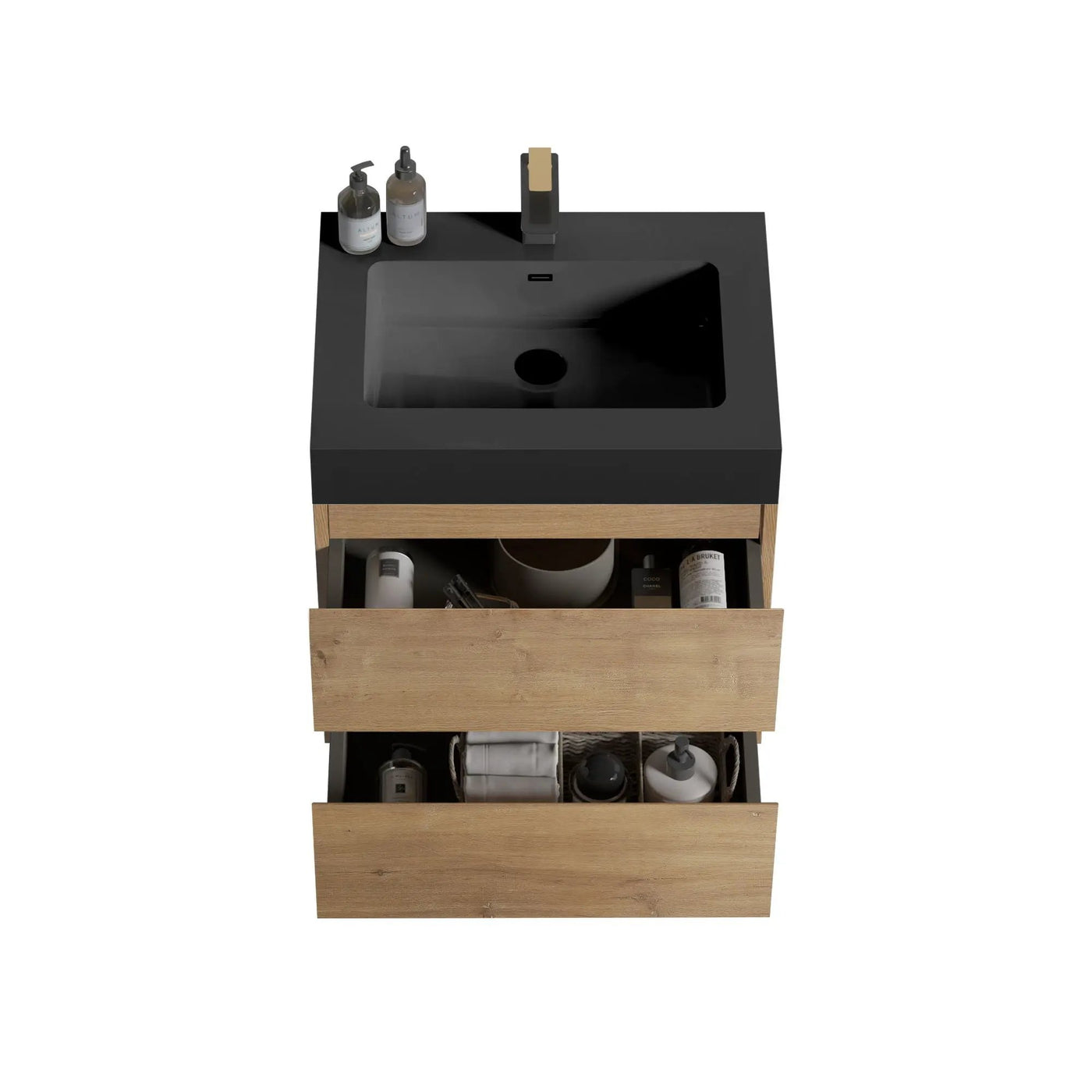 Alice Natural Oak Bathroom Vanity With Sink by HouseOfZazla