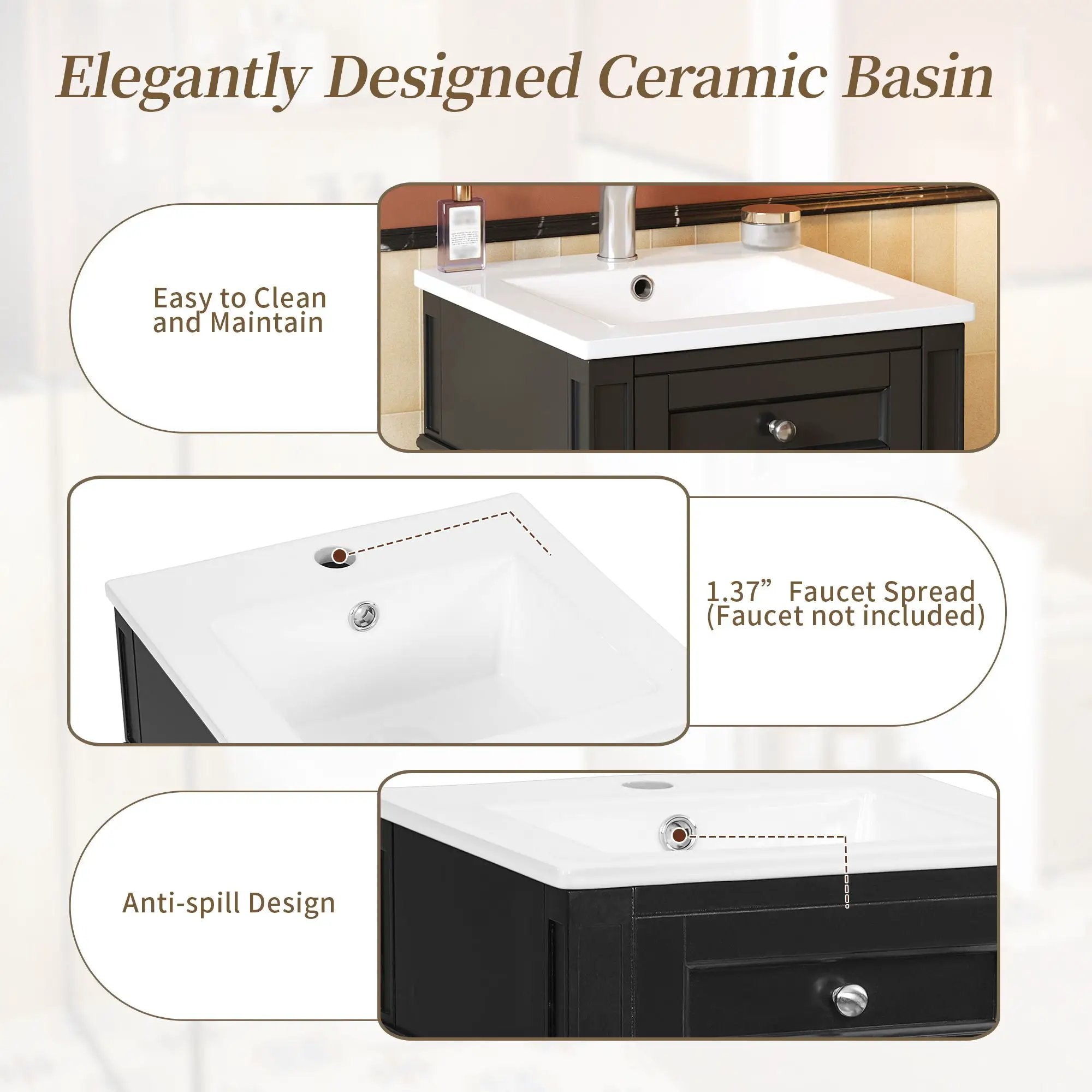 French Style Bathroom Vanity With Sink by Unique Piece Furniture
