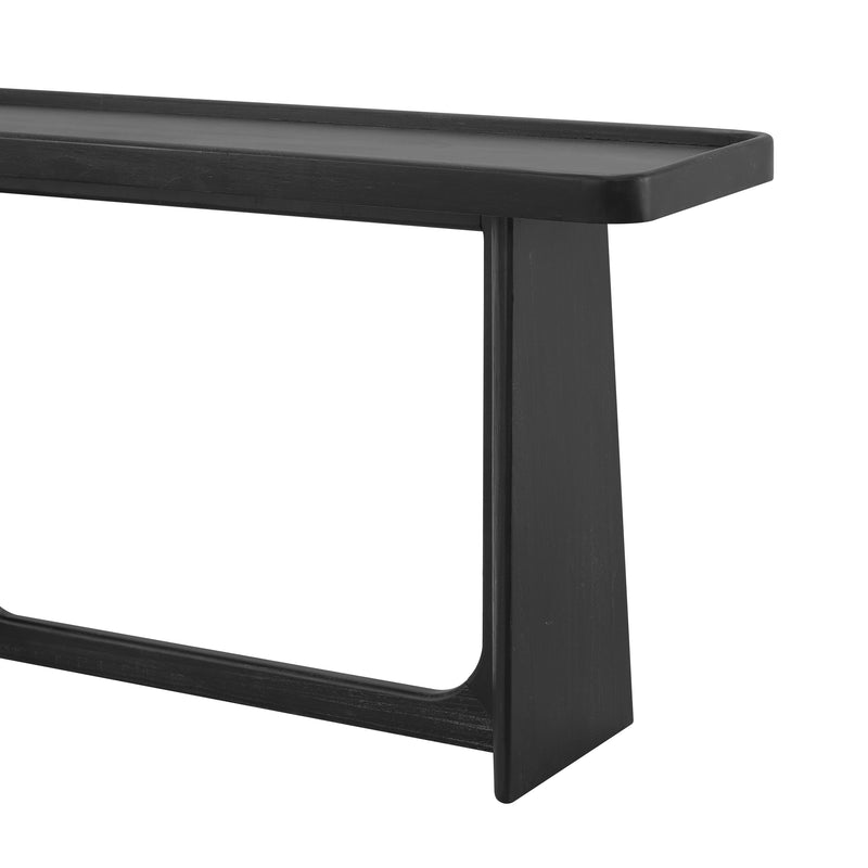 Farmhouse Console Table with Tray Top Design, Solid Wood Frame by HouseOfZazla