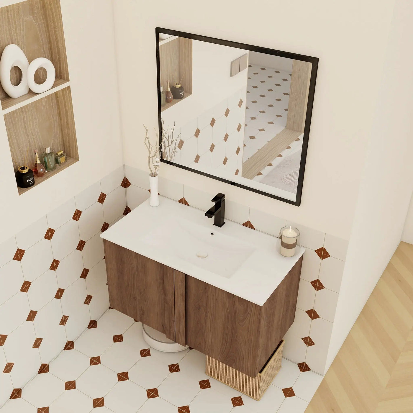 Floating Bathroom Vanity With Sink Combo by HouseOfZazla