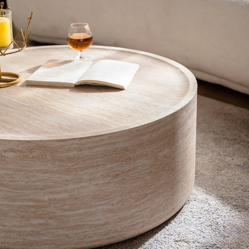 31.5'' Round Coffee Table with Mars Pattern by HouseOfZazla
