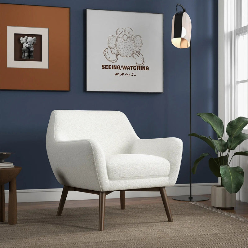 Panom - Lounge Chair - Brown / White by HouseOfZazla