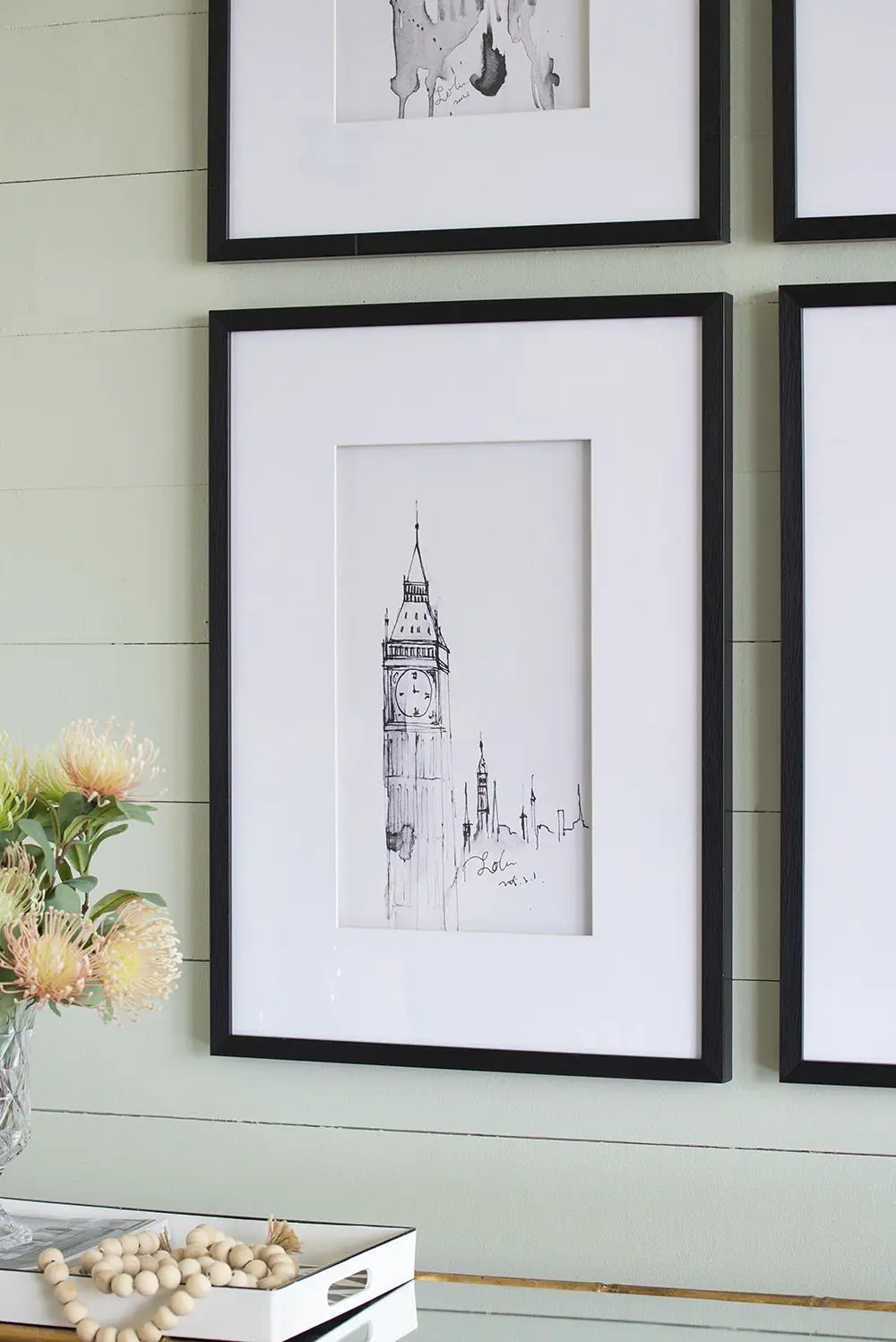 Architecture Wall Art Prints, Home Decor Art For Living Room Dining Room Entryway (Set of 4) - White / Black by Unique Piece Furniture
