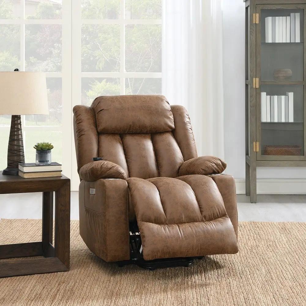 Omarion - Power Recliner With Lift & Heating & Massage by Unique Piece Furniture