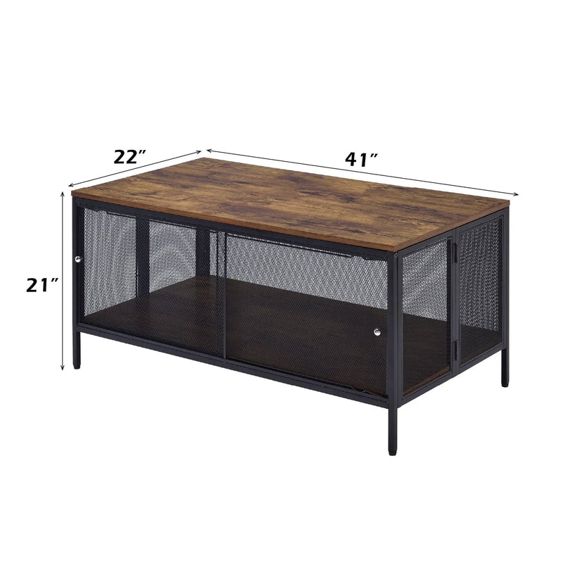 Winam - Coffee Table - Antique Oak / Black by HouseOfZazla