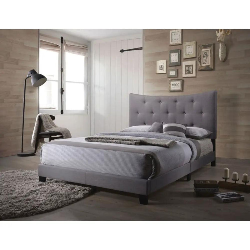Venacha - Queen Bed - Gray Fabric by Unique Piece Furniture