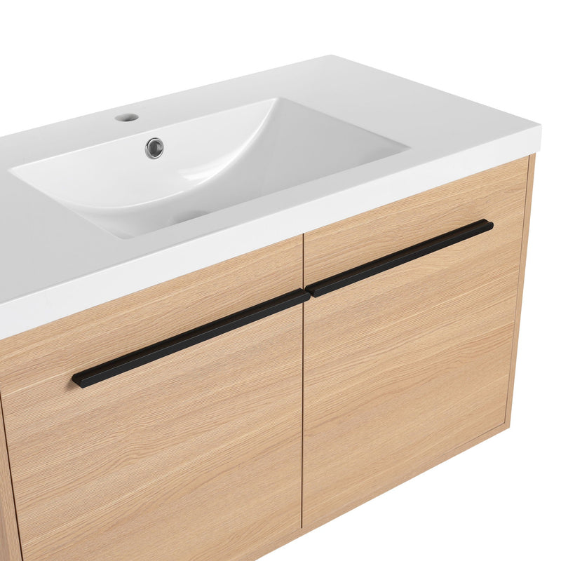 Bathroom Vanity Set With Resin Countertop Sink, 2 Doors by HouseOfZazla