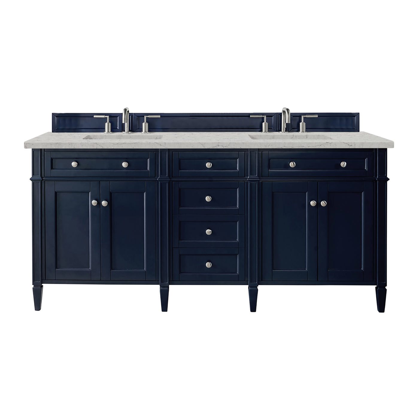 James Martin Brittany 72" Double Bathroom Vanity, Victory Blue, view 36