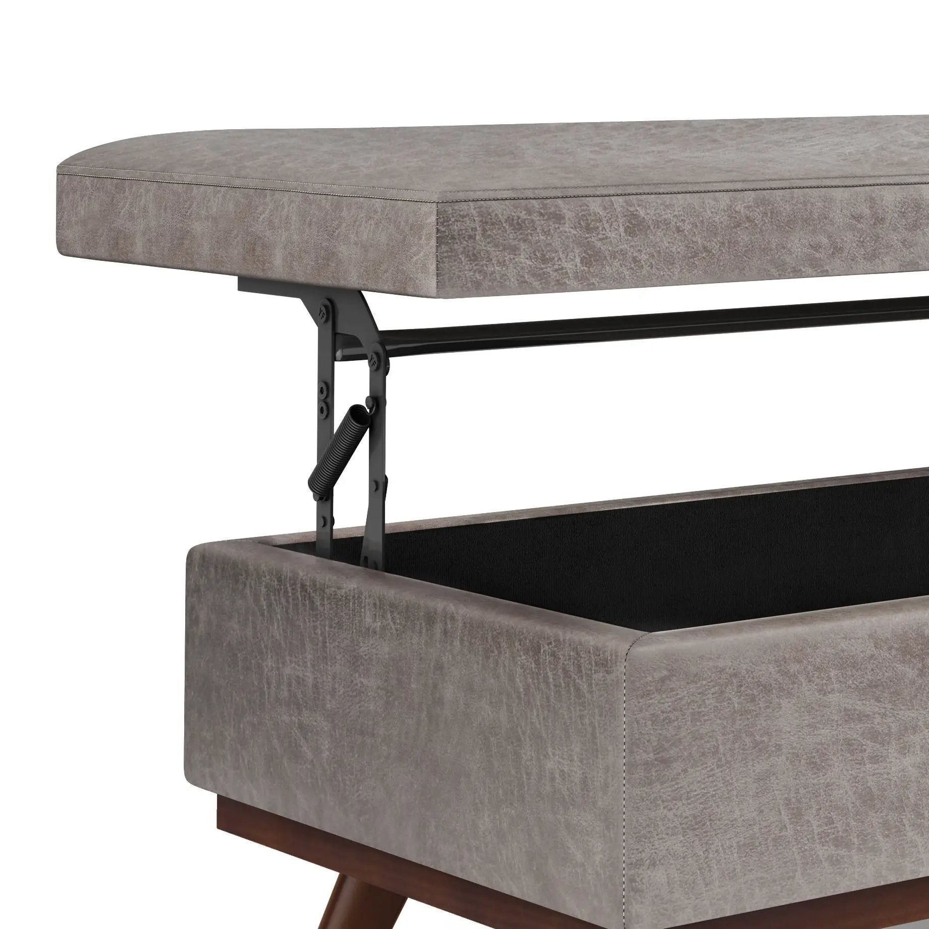 Owen - Lift Top Large Coffee Table Storage Ottoman, Mid Century Style by Unique Piece Furniture