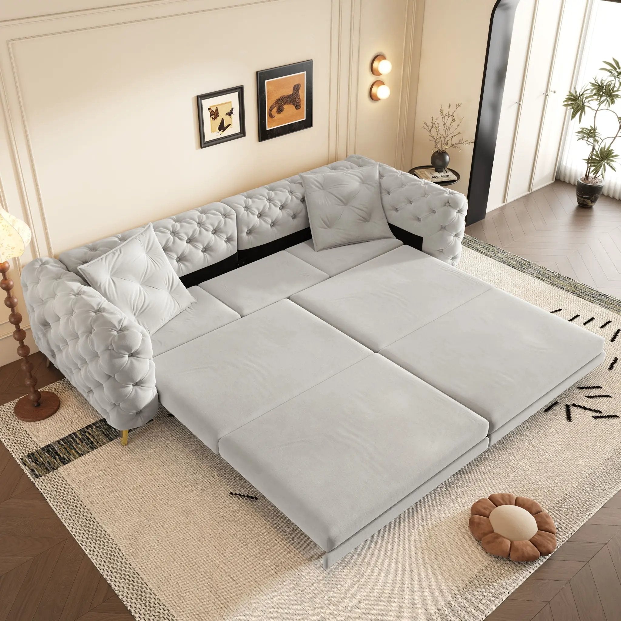 3-In-1 Convertible Sleeper Sofa by HouseOfZazla