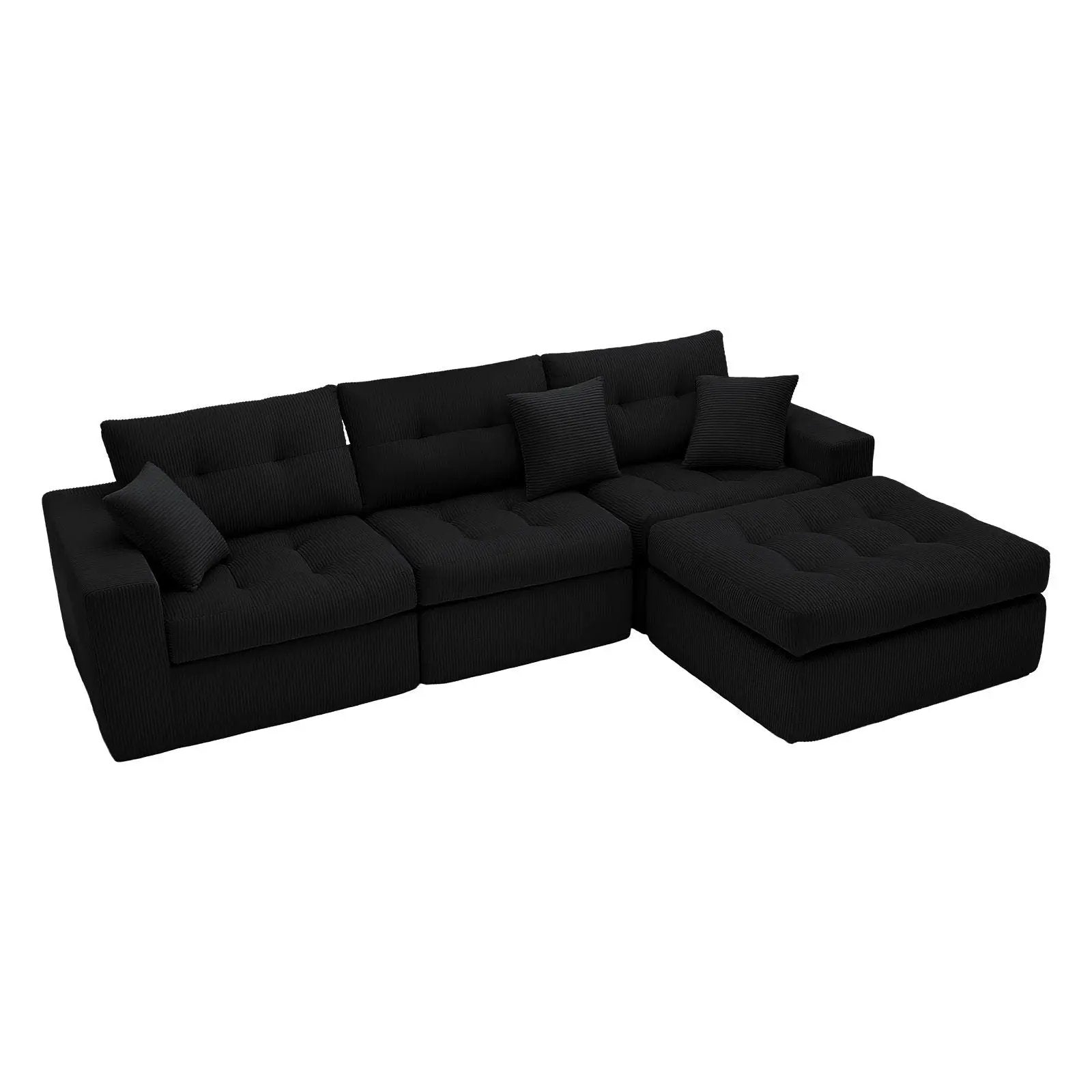 Corner Chaise L-Shaped Sectional Sofa Bed by HouseOfZazla