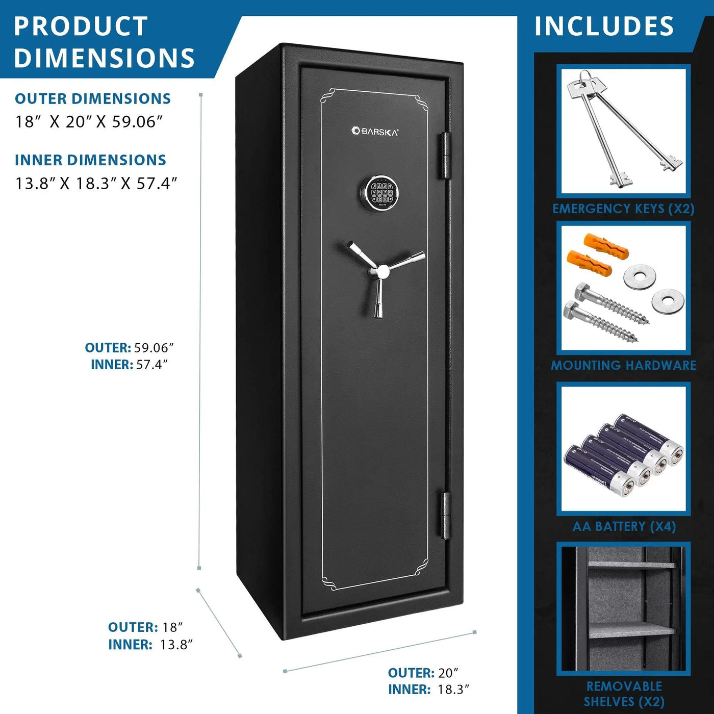 Tall Fireproof Protection Safe Vault by HouseOfZazla