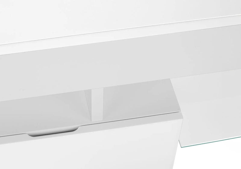 TV Stand, Console, Media Entertainment Center - Glossy White by HouseOfZazla