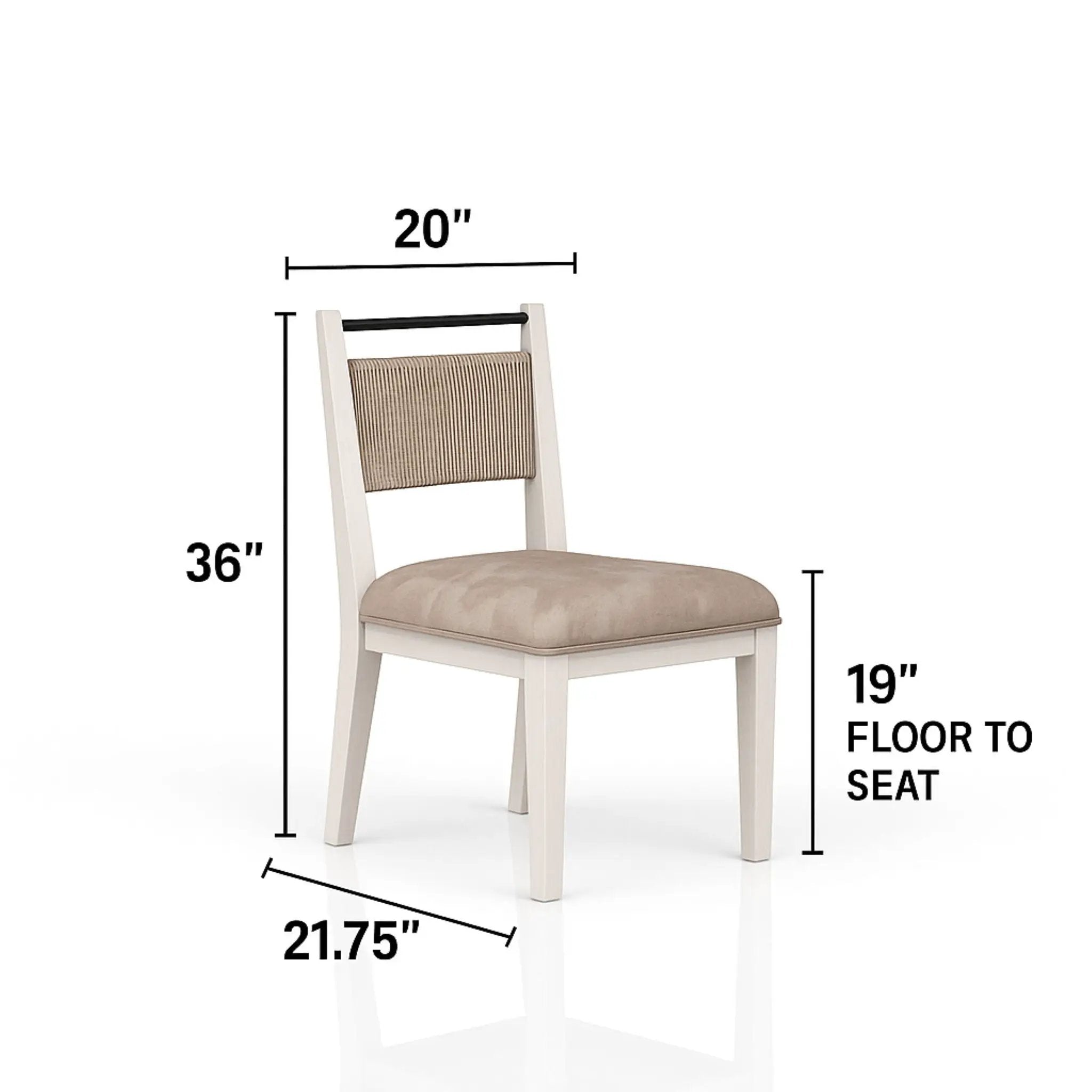 Rope Back Chair - Beige / Carmel by Unique Piece Furniture