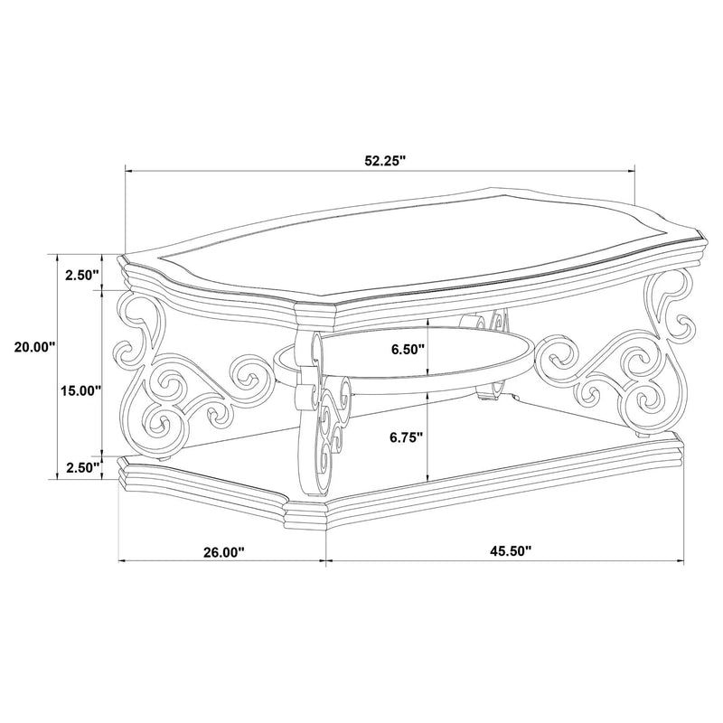 Bianca - 2 Shelf Table by HouseOfZazla