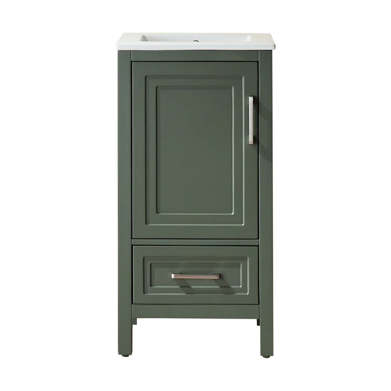 Fully Assembled 18'' Freestanding Single Bathroom Vanity by HouseOfZazla
