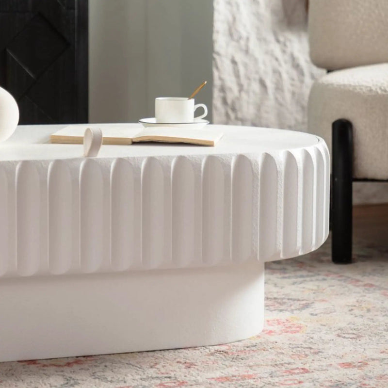 Fluted Storage Table with Lift-Off Lid by HouseOfZazla