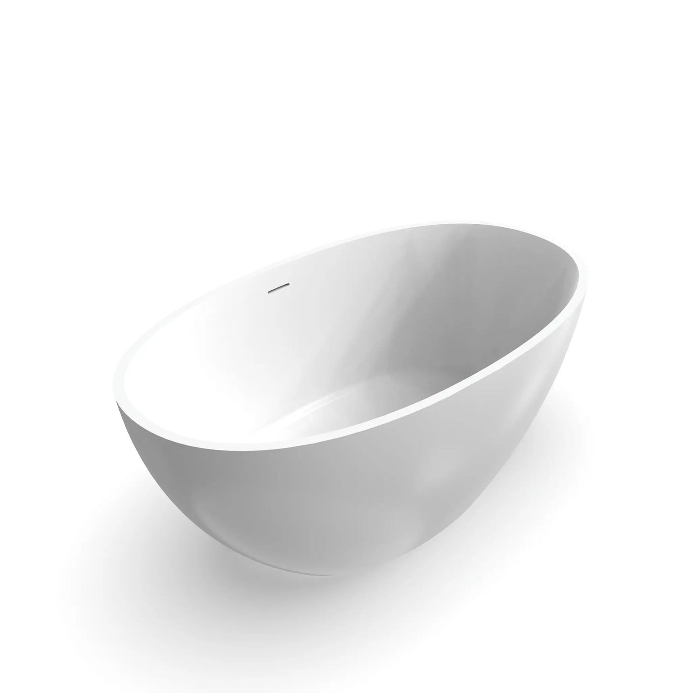 55 Inch Freestanding Solid Surface Soaking Bathtub by HouseOfZazla