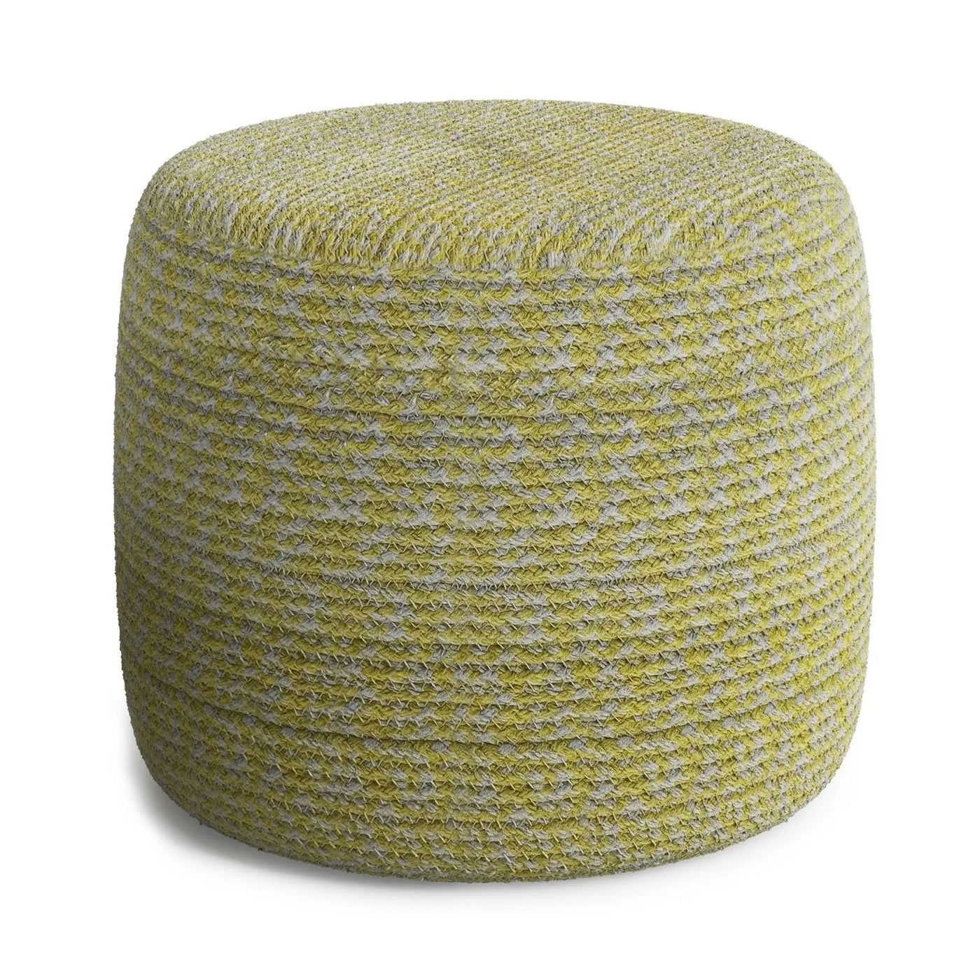 Bayley - Versatile Round Braided Pouf by Unique Piece Furniture