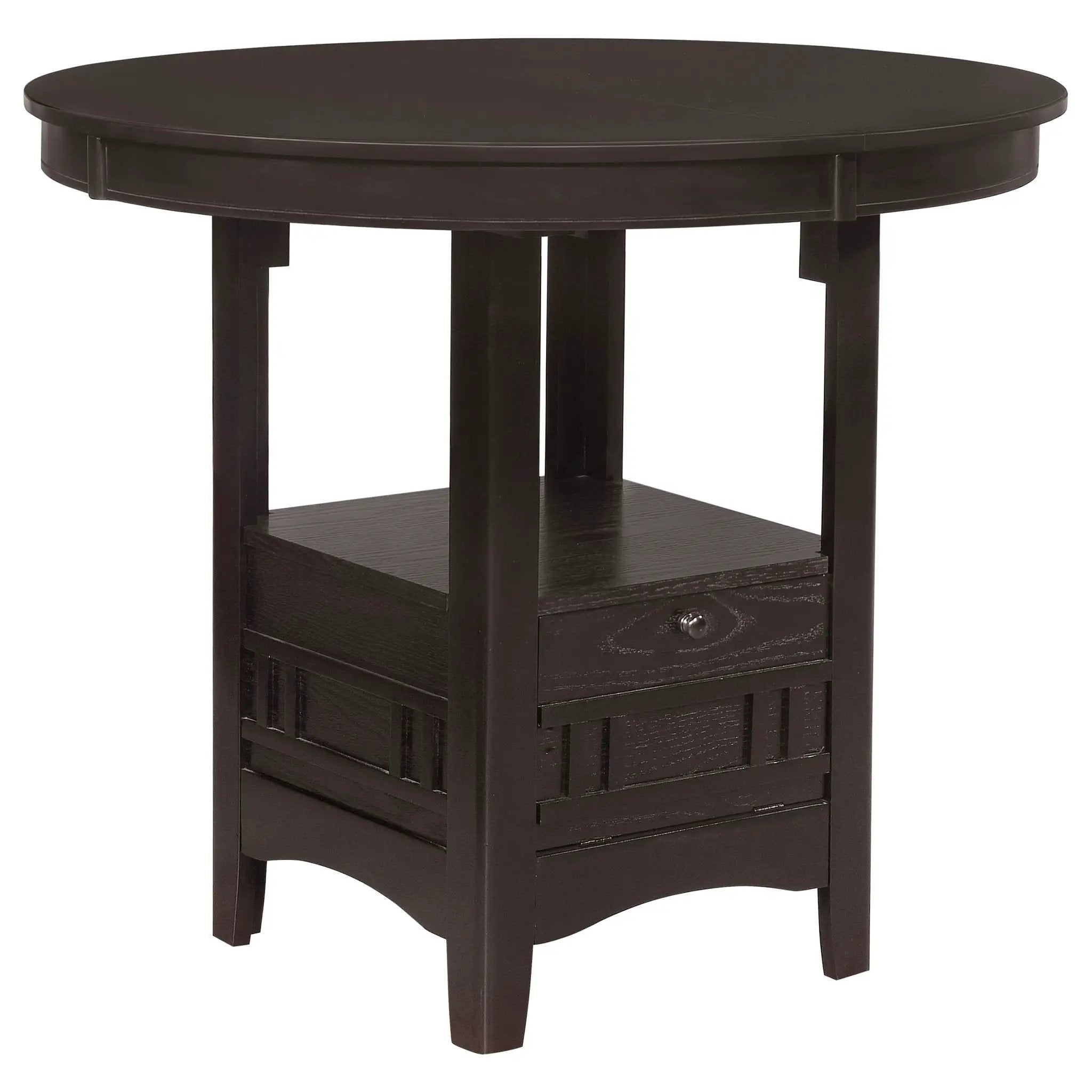 Lavon Oval 60-inch Counter Height Extension Dining Table Espresso by Unique Piece Furniture