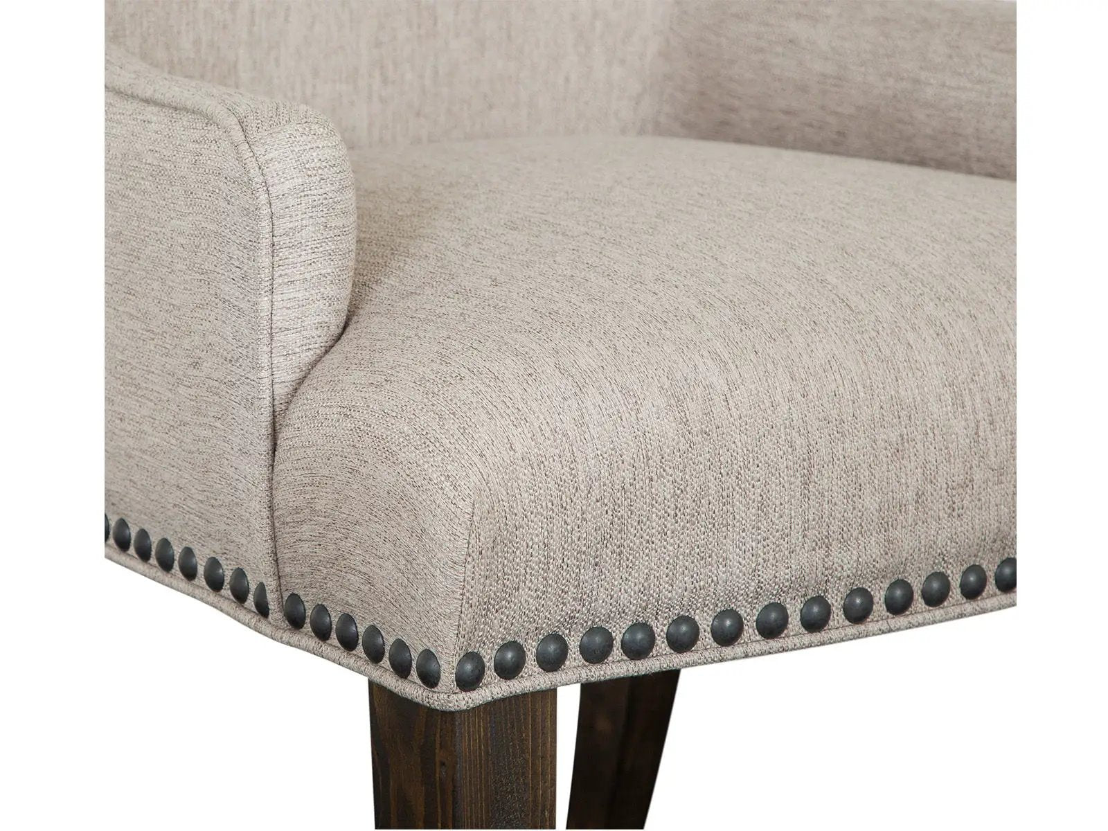 Bellamy - Upholstered Host Chair (Set of 2) - Peppercorn by Unique Piece Furniture
