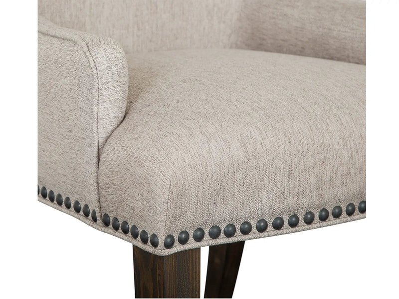 Bellamy - Upholstered Host Chair (Set of 2) - Peppercorn by Unique Piece Furniture