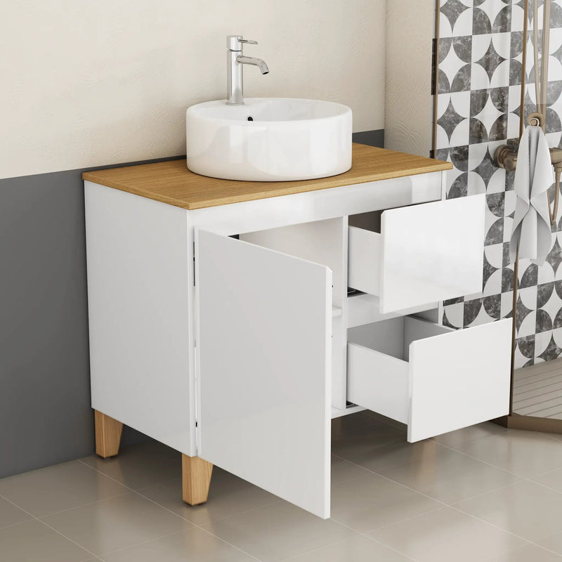 31.5-Inch Modern Bathroom Vanity with Sink Combo by HouseOfZazla