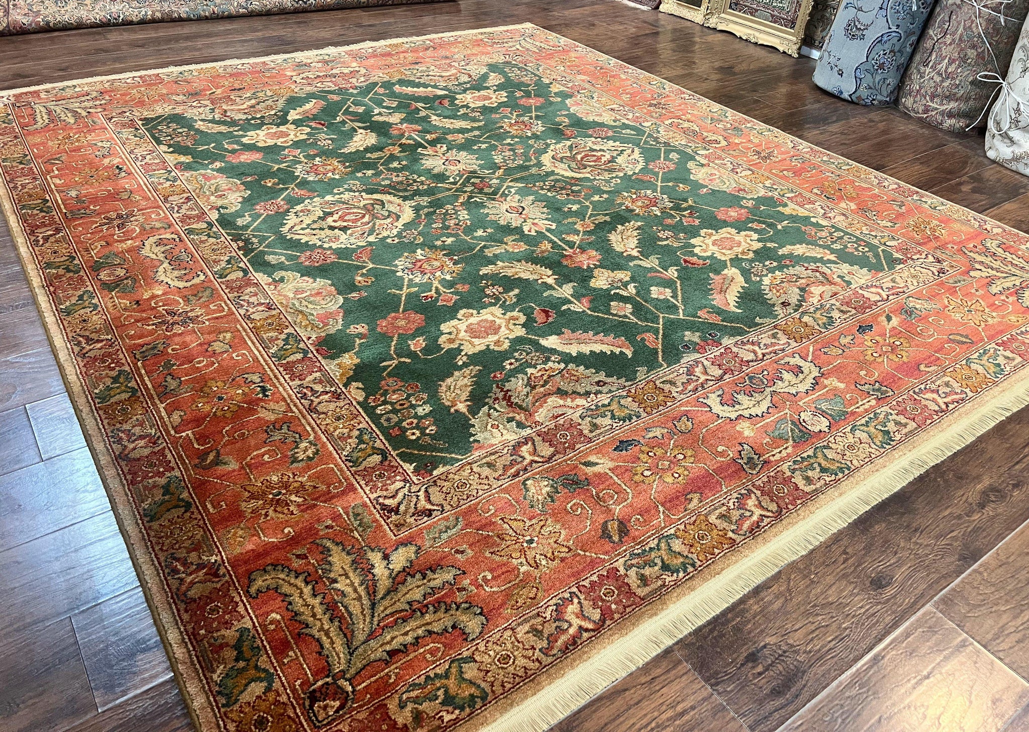 Karastan Rug 8.8 x 10 Samovar Teawash Agra #900-905, Vintage Wool Karastan Area Rug by Jewel Rugs