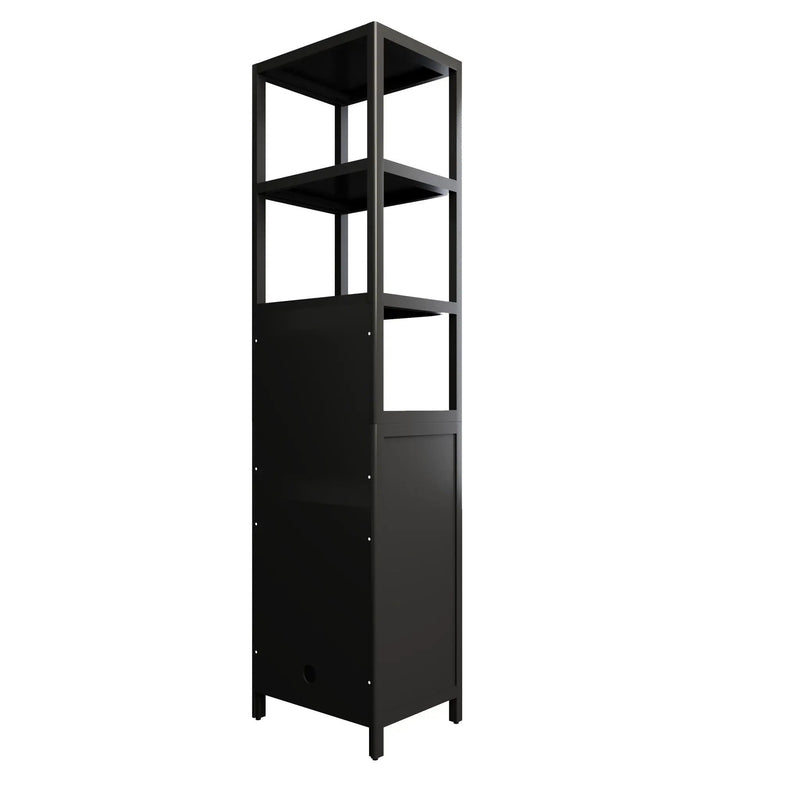 Storage Cabinet With Tall Tower, Multifunctional For Bathroom by HouseOfZazla