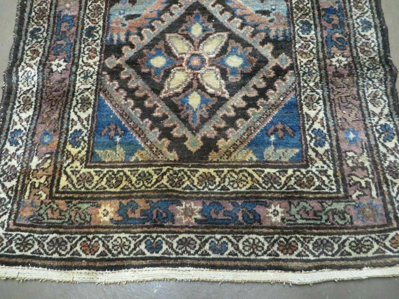 3' X 6' Antique Handmade India Floral Oriental Wool Rug Veg Dyes Nice by Jewel Rugs