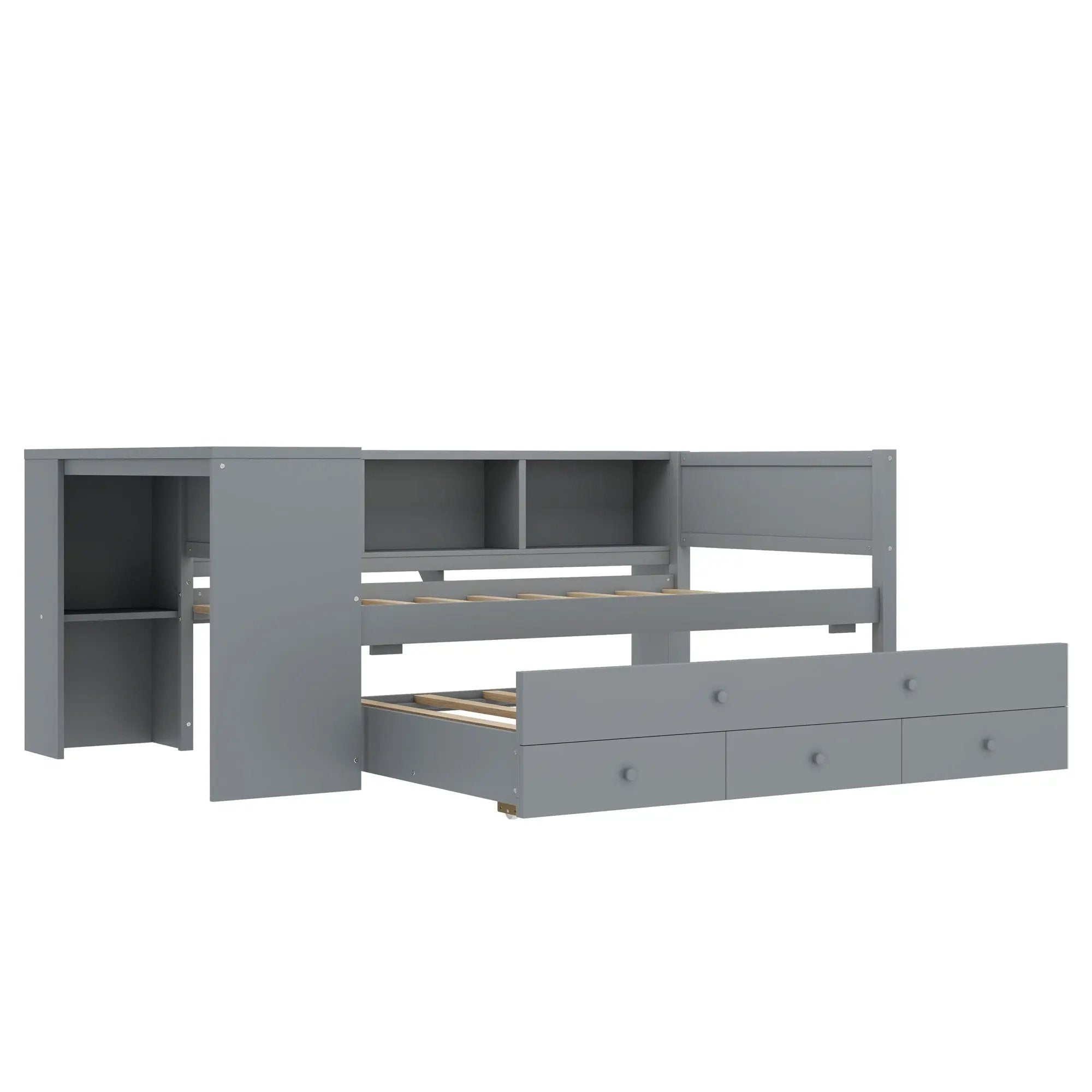 Twin Size Daybed with Trundle and Storage by HouseOfZazla