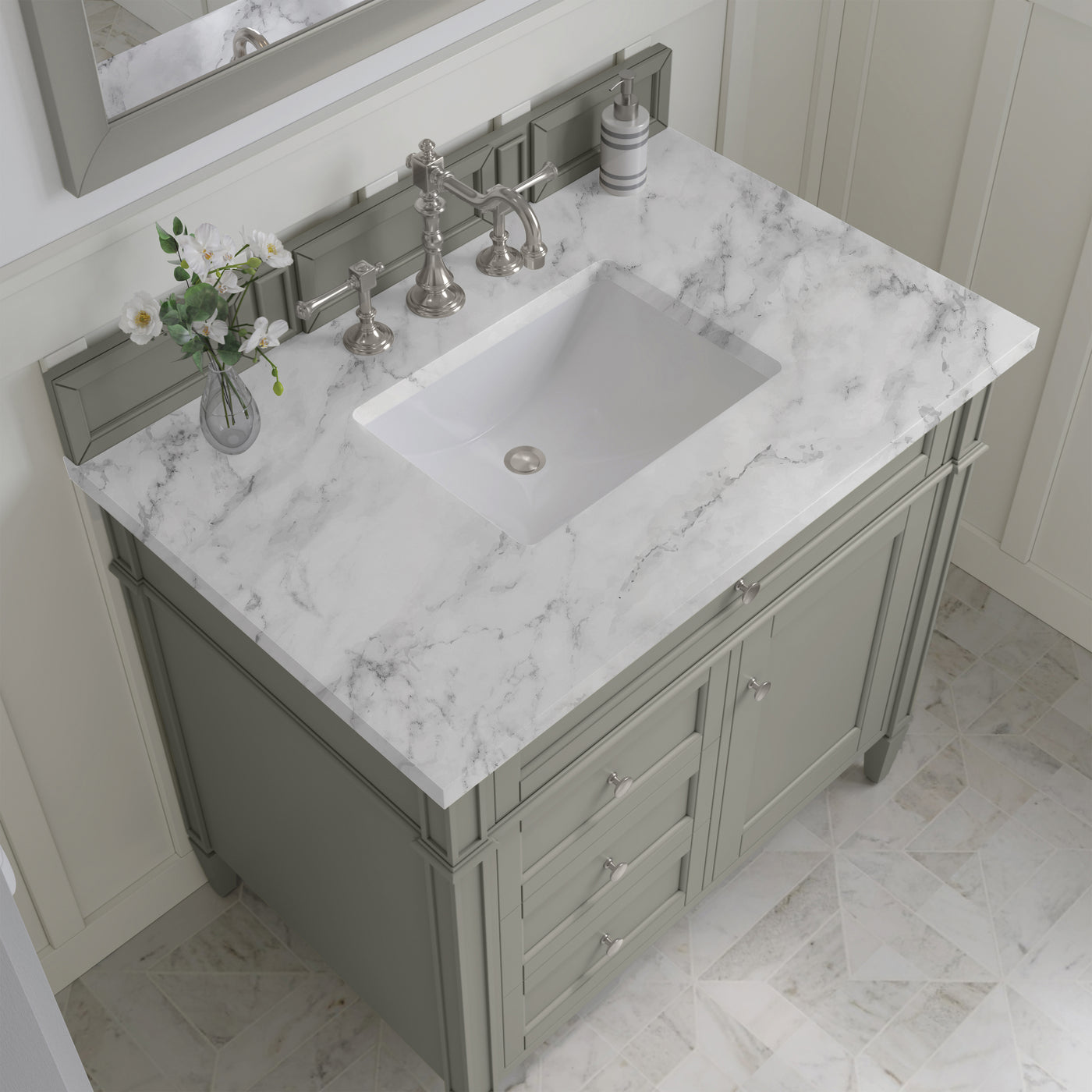 James Martin Brittany 36" Single Bathroom Vanity, Urban Gray, view 36