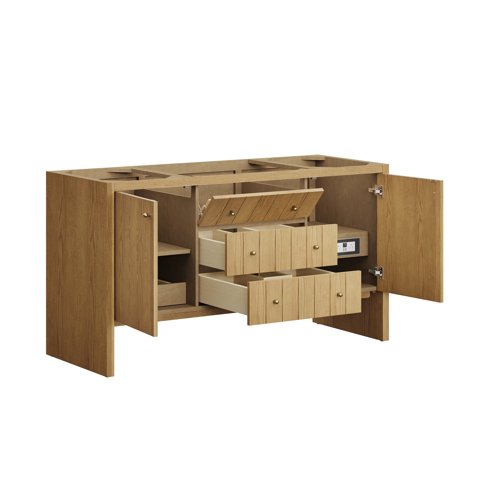 James Martin Hudson 60" Single Bathroom Vanity, Light Natural Oak, view 25