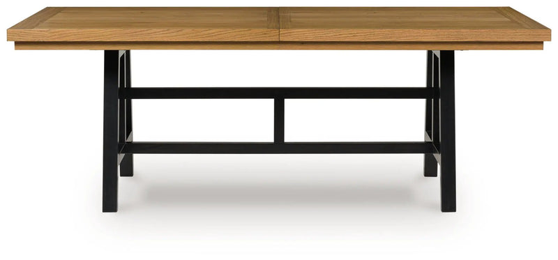 Galliden - Rectangular Dining Room Extension Table - Black / Brown by Unique Piece Furniture