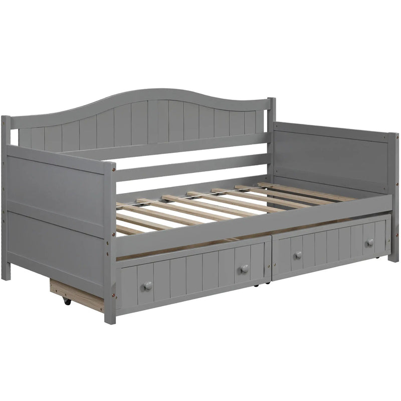 Wooden Daybed, Sofa Bed, No Box Spring Needed by HouseOfZazla