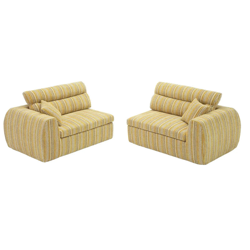 3 Seater, Couch With Throw Pillows For Living Room by Unique Piece Furniture