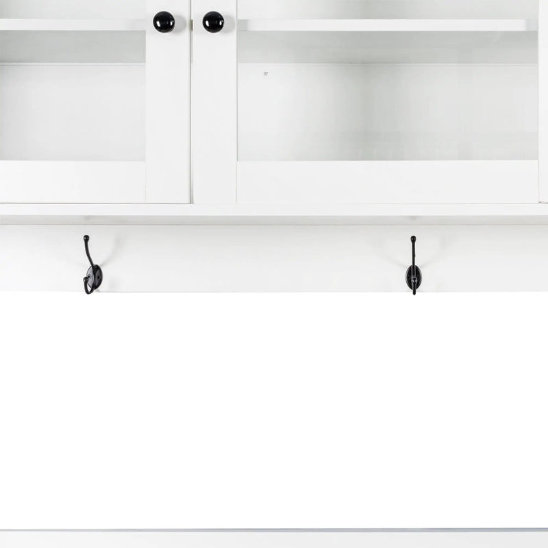 63" W Large Kitchen Hutch Cabinet, Freestanding Pantry Storage by HouseOfZazla