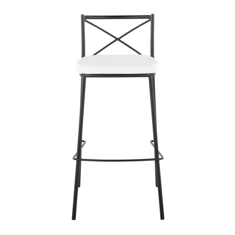Modern Charlotte - Contemporary Fixed Height Barstool (Set of 2) by Unique Piece Furniture
