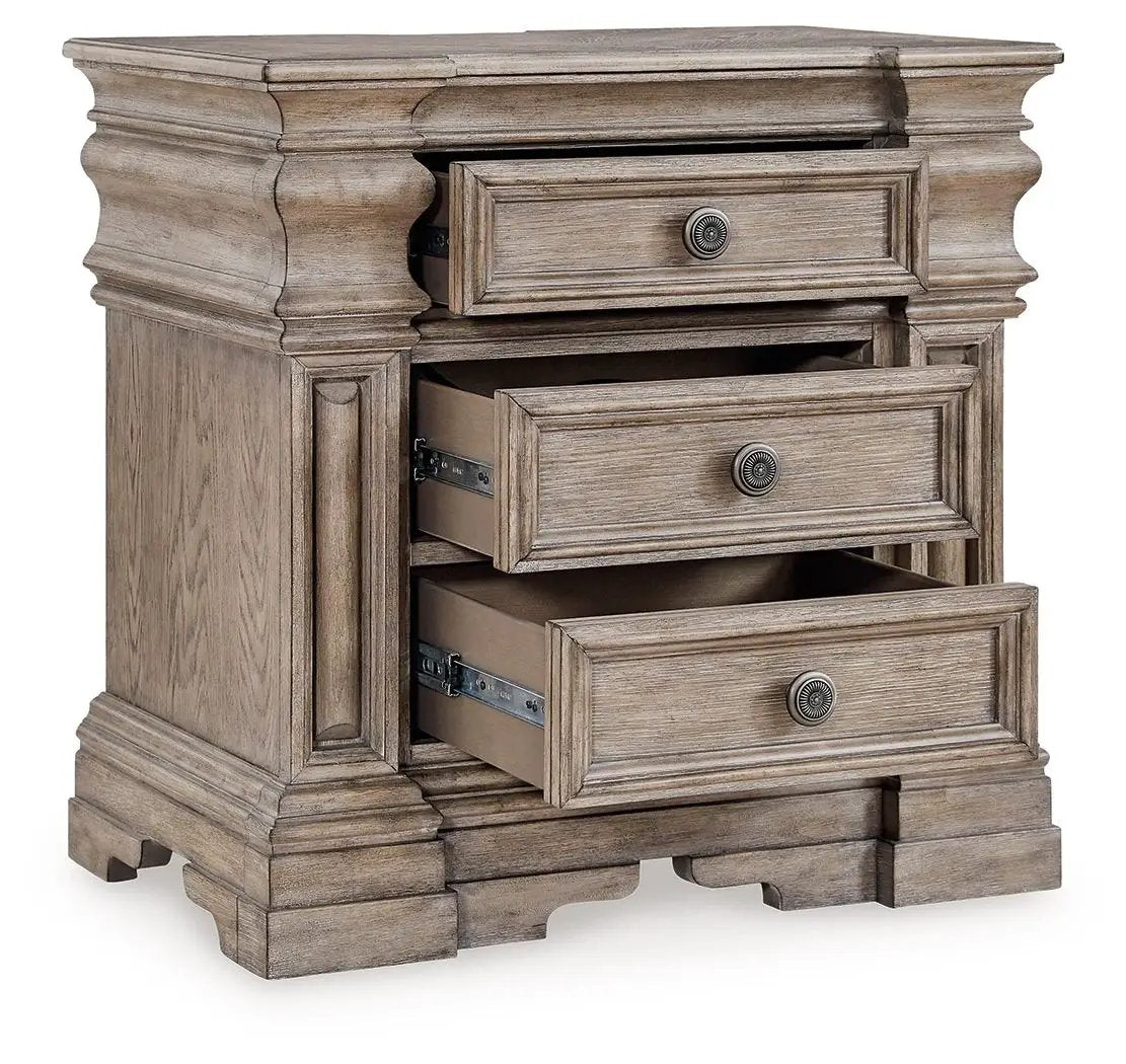 Blairhurst - Three Drawer Night Stand - Light Grayish Brown by Unique Piece Furniture