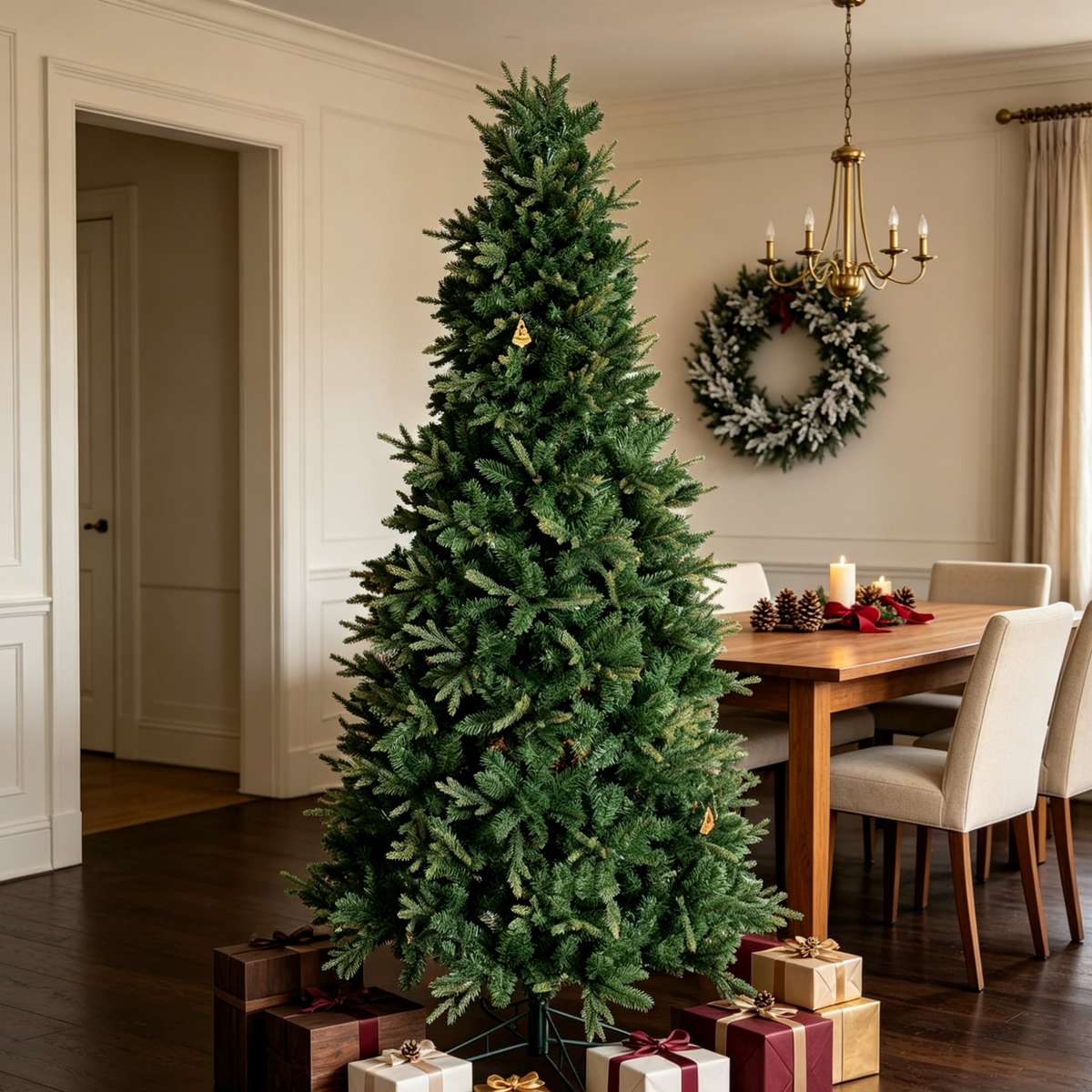 6.5 FT Slim Realistic PE/PVC Hybrid Christmas Tree by HouseOfZazla